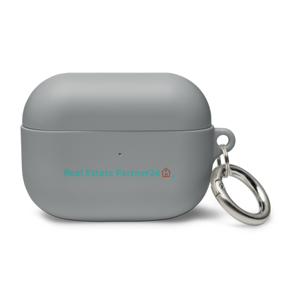 Rubber Case for AirPods® with Real Estate Partner24 Logo