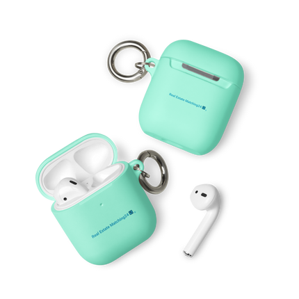 Rubber Case for AirPods® with Real Estate Matching24 Logo