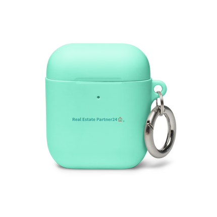 Rubber Case for AirPods® with Real Estate Partner24 Logo