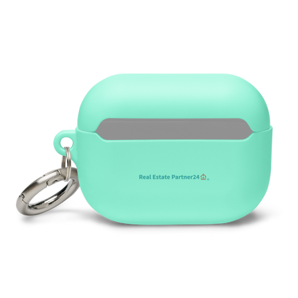 Rubber Case for AirPods® with Real Estate Partner24 Logo