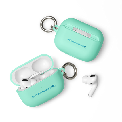 Rubber Case for AirPods® with Real Estate Matching24 Logo