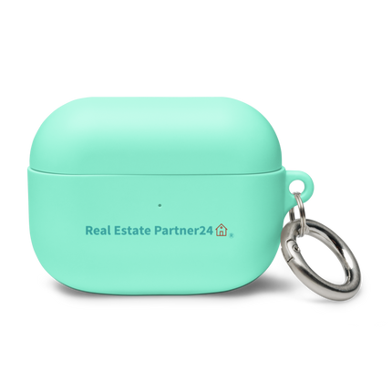Rubber Case for AirPods® with Real Estate Partner24 Logo
