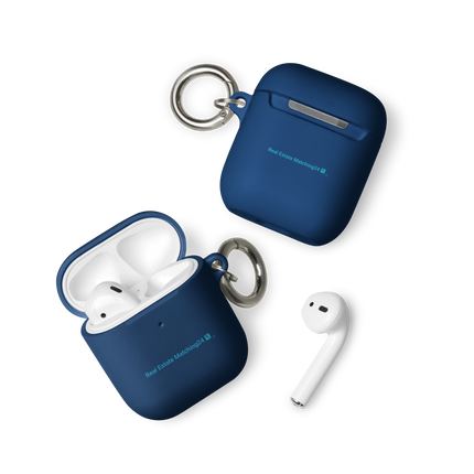 Rubber Case for AirPods® with Real Estate Matching24 Logo