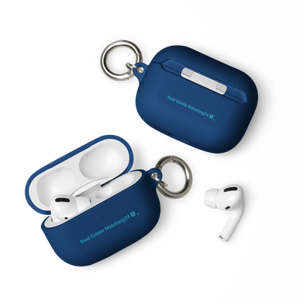 Rubber Case for AirPods® with Real Estate Matching24 Logo