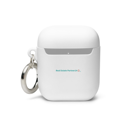 Rubber Case for AirPods® with Real Estate Partner24 Logo