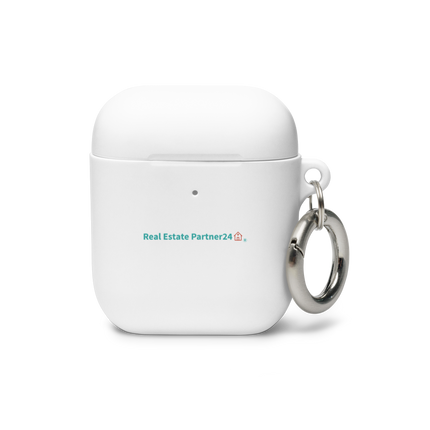 Rubber Case for AirPods® with Real Estate Partner24 Logo