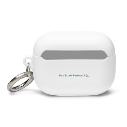 Rubber Case for AirPods® with Real Estate Partner24 Logo