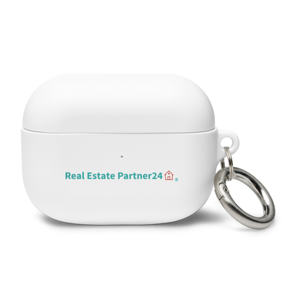 Rubber Case for AirPods® with Real Estate Partner24 Logo
