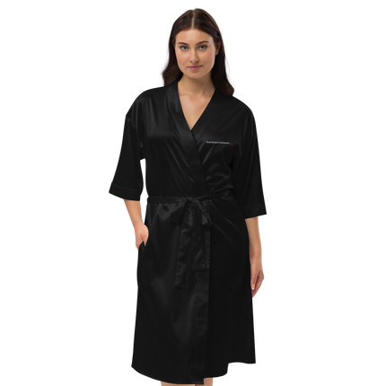 Satin robe with Real Estate Partner24 Logo