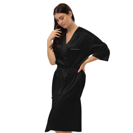 Satin robe with Real Estate Partner24 Logo