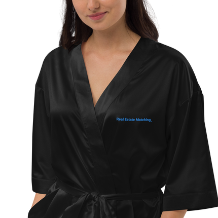 Satin robe