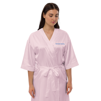Satin robe