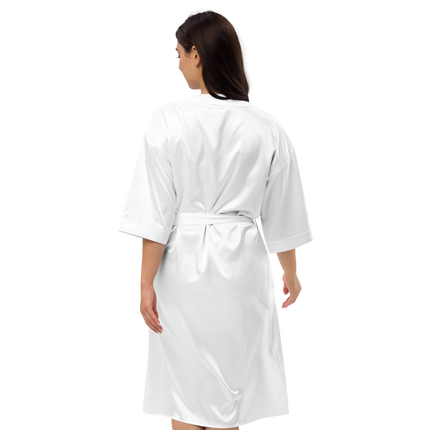Satin robe with Groundfloor24 Logo