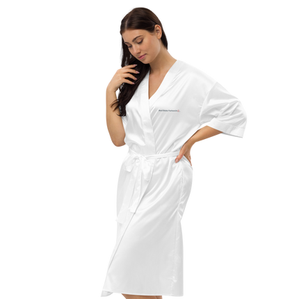 Satin robe with Real Estate Partner24 Logo