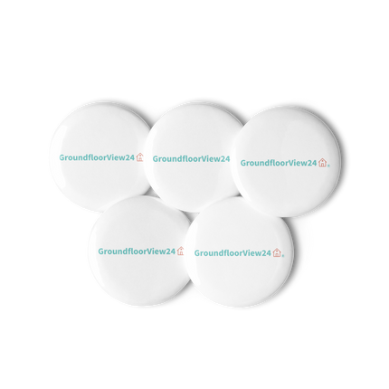 Set of pin buttons Groundfloorview24 with House