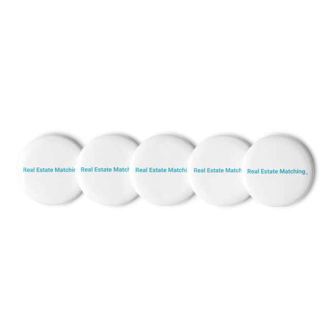 Set of pin buttons