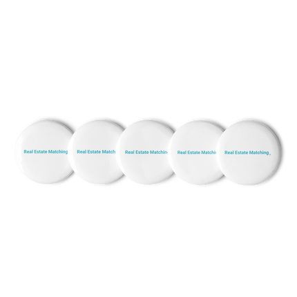 Set of pin buttons