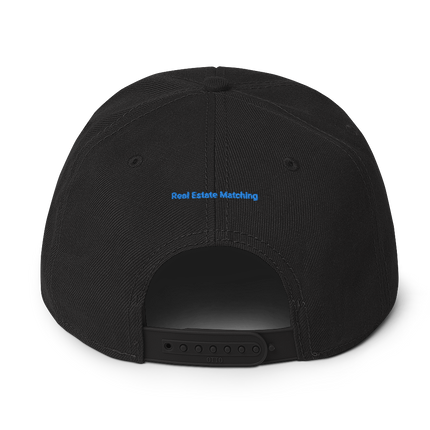 Cyprus Snapback Hat Real Estate Matching with 3 Logos