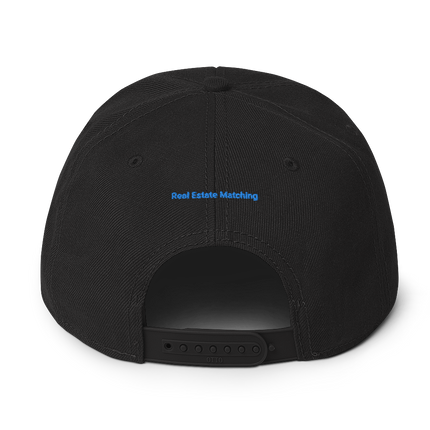 Italy Snapback Hat Real Estate Matching with 3 Logos