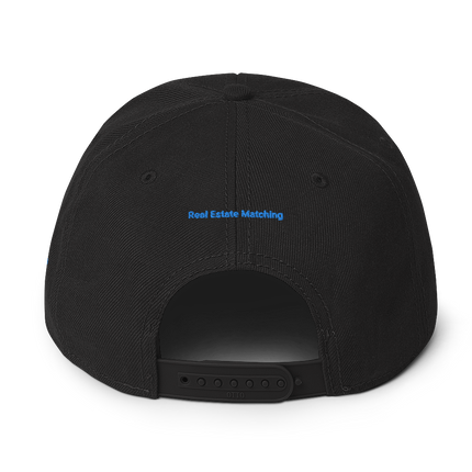 Liechtenstein Snapback Hat Real Estate Matching with 3 Logos