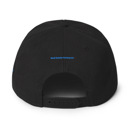Czech Republic Snapback Hat Real Estate Partner24 with 3 Logos.