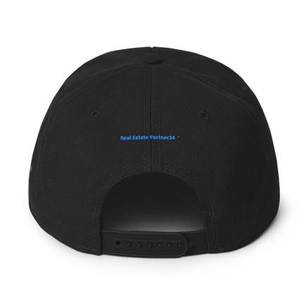 North Macedonia Snapback Hat Real Estate Partner24 with 3 Logos.