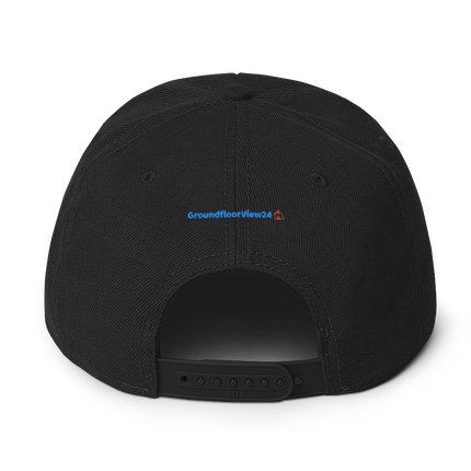 Germany Snapback Hat GroundfloorView24 with 3 Logos.