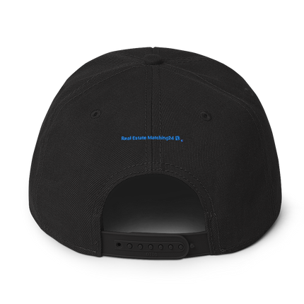 Switzerland Snapback Hat Real Estate Matching24 with 3 Logos.