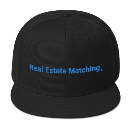 Albania Snapback Hat Real Estate Matching with 3 Logos