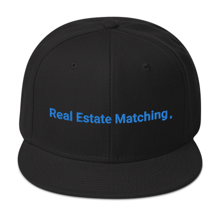 Italy Snapback Hat Real Estate Matching with 3 Logos