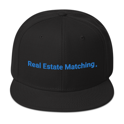 Malta Snapback Hat Real Estate Matching with 3 Logos