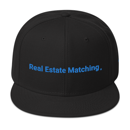 Portugal Snapback Hat Real Estate Matching with 3 Logos