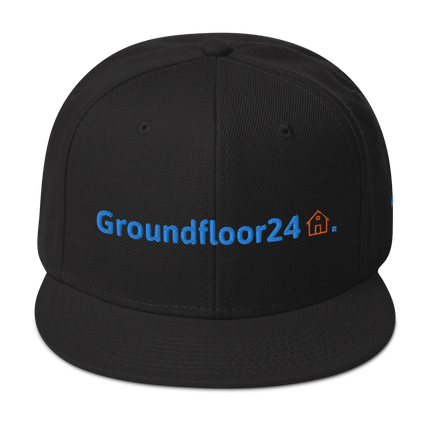 Romania Snapback Hat Groundfloor24 with 3 Logos.