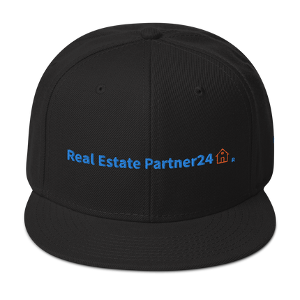 France Snapback Hat Real Estate Partner24 with 3 Logos.