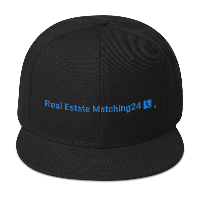 Romania Snapback Hat Real Estate Matching24 with 3 Logos.