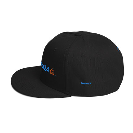 Norway Snapback Hat Groundfloor24 with 3 Logos.