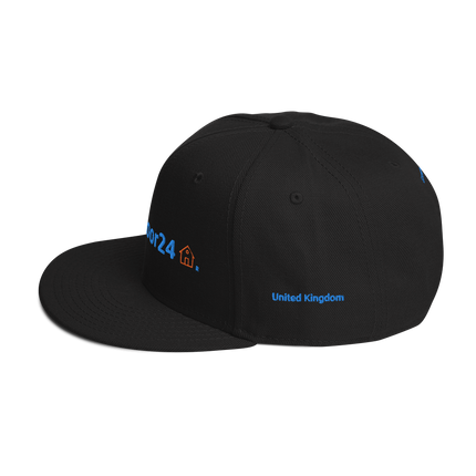 United Kingdom Snapback Hat Groundfloor24 with 3 Logos.