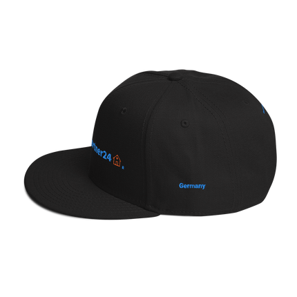 Germany Snapback Hat Real Estate Partner24 with 3 Logos.