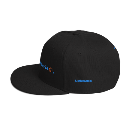 Liechtenstein Snapback Hat Real Estate Partner24 with 3 Logos.