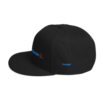 Portugal Snapback Hat Real Estate Partner24 with 3 Logos.