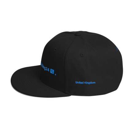 United Kingdom Snapback Hat Real Estate Matching24 with 3 Logos.