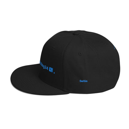 Serbia Snapback Hat Real Estate Matching24 with 3 Logos.