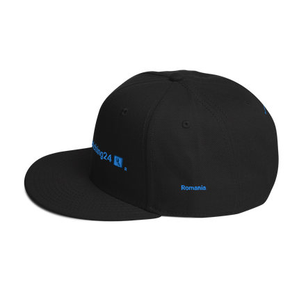 Romania Snapback Hat Real Estate Matching24 with 3 Logos.