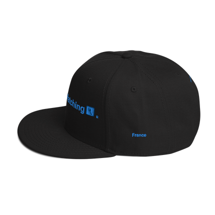 France Snapback Hat Real Estate Matching with 3 Logos.
