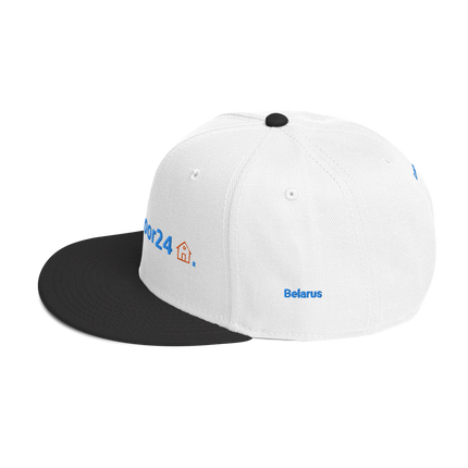 Belarus Snapback Hat Groundfloor24 with 3 Logos.