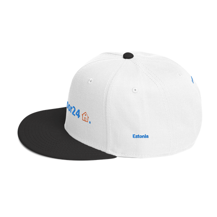 Estonia Snapback Hat Groundfloor24 with 3 Logos.