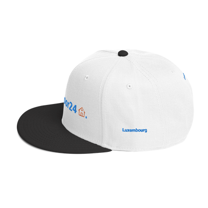 Luxembourg Snapback Hat Groundfloor24 with 3 Logos.