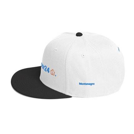 Montenegro Snapback Hat Groundfloor24 with 3 Logos.