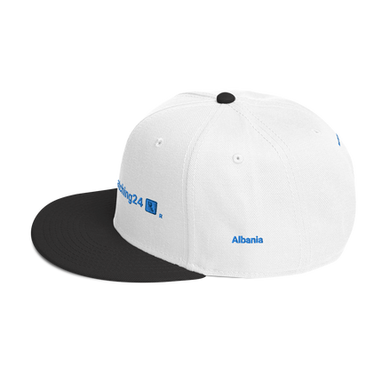 Albania Snapback Hat Real Estate Matching24 with 3 Logos.
