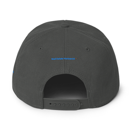 North Macedonia Snapback Hat Real Estate Partner24 with 3 Logos.